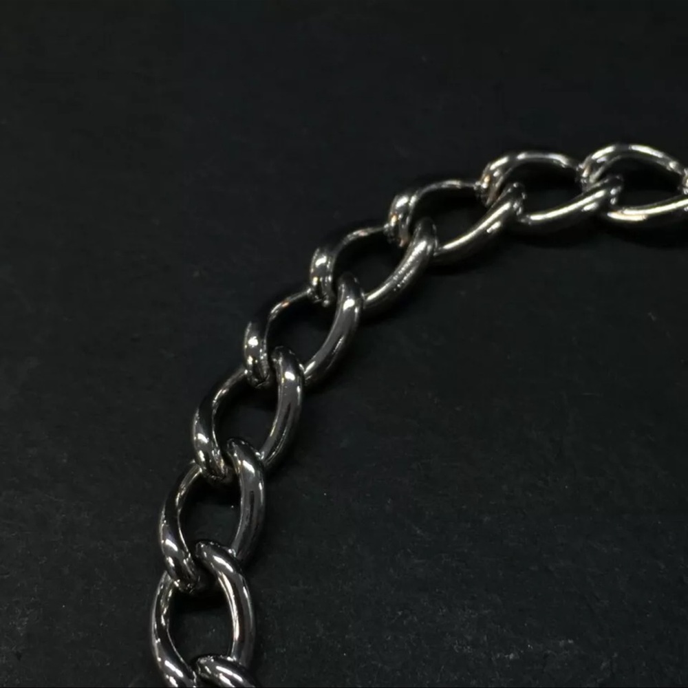 AUTH Christian Dior CD Logo Silver Bracelet - Picture 3 of 6